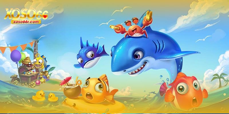 Bắn Cá XOSO66 với các sinh vật biển sinh động và đồ họa 3D